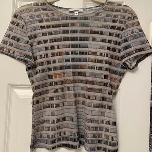 Miaou Urban Grid Short Sleeve Tee - Gray Multi